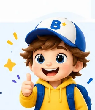 Bud, a mascote do BudKids, com o polegar no ar